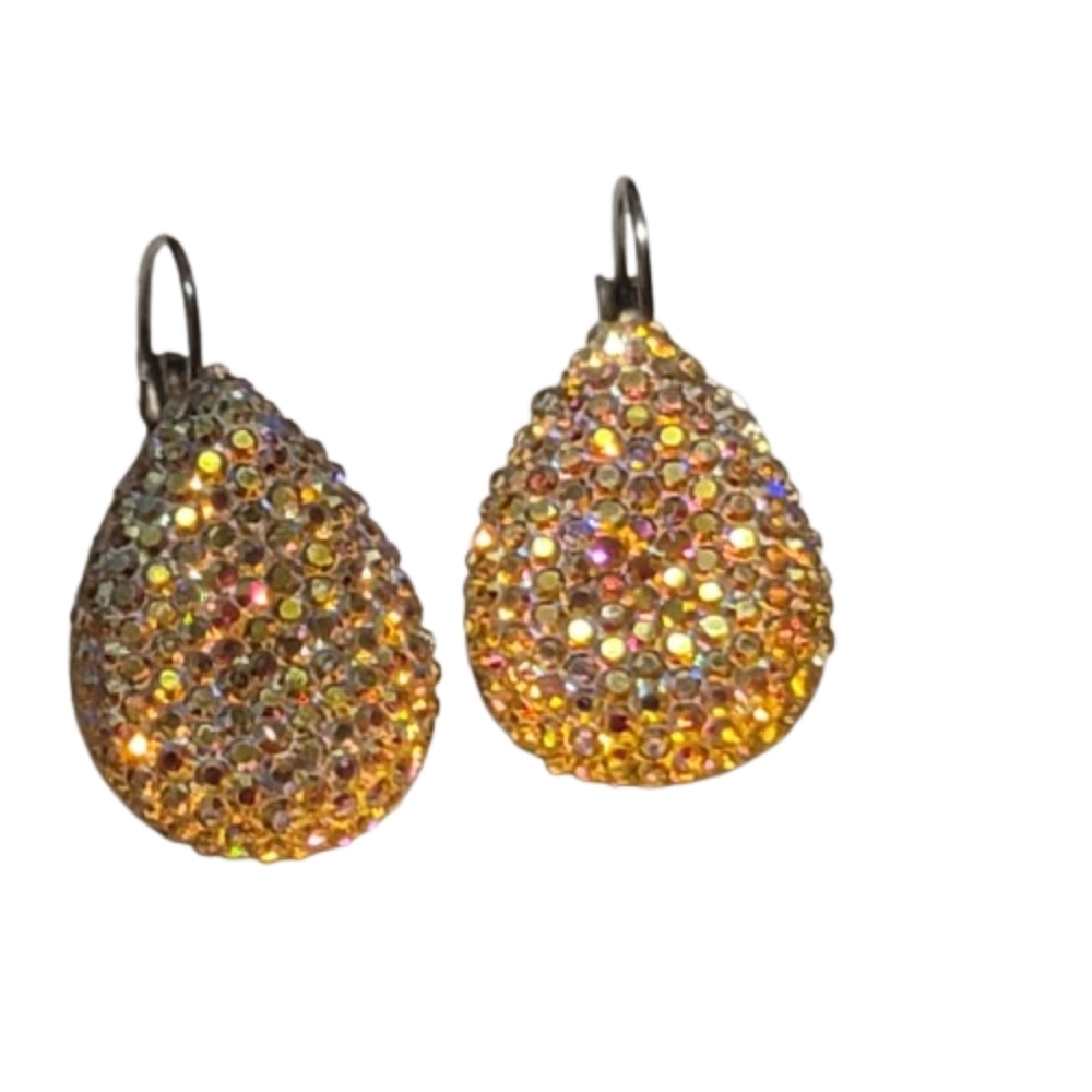 Glitter earrings dangling
